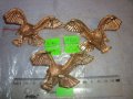 ЛОТ ТРИ ПОЗЛАТЕНИ МЕТАЛНИ ФИГУРАЛНИ АРТ АПЛИКАЦИИ ФИГУРКА на ЛЕТЯЩ ОРЕЛ 15422, снимка 2