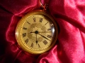№ 8431 Елегантен джобен часовник – кварцов механизъм, снимка 1