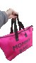 Голяма и удобна дамска чанта в модерен ярко розов цвят, снимка 2