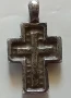 Старо посребрено кръстче, висулка, снимка 2