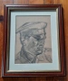Владимир Димитров Майстора,рисунка на хартия,войник, снимка 4