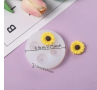 4 малки цвете слънчоглед силиконов молд форма фондан смола декор украса, снимка 1 - Форми - 44750960