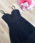 Черна рокля с воал /банел и подплънки/, снимка 2
