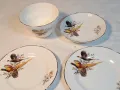 английски порцеланов сет за чай с фазани   4/3, снимка 7