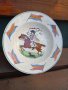 Старинна френска рисувана чиния,1880г, снимка 4