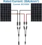 Комплект  кабелни разклонители и конектори MC4 Y 2в1 за соларни панели, снимка 4