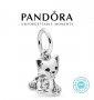 Талисман Пандора сребро проба 925 Pandora Kitty-Cat Dangle Charm. Колекция Amélie, снимка 1 - Гривни - 39112101