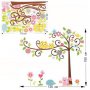 Дърво с Бухалчета и Катерици стикер лепенка за стена мебел детска стая самозалепващ, снимка 2
