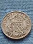 Сребърна монета 0.500 проба 6 пенса 1945г. Великобритания крал Джордж шести 40396, снимка 3