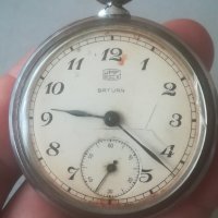 Джобен часовник UMF RUHLA Saturn. Germany. Vintage watch. Механичен механизъм. Рухла Сатурн. , снимка 1 - Джобни - 42090129