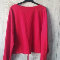 Червена блузка, снимка 3 - Блузи с дълъг ръкав и пуловери - 40399335