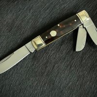 Колекционерски джобен сгъваем нож с три остриета RR Whittler Tortoise. (RR2435), снимка 4 - Ножове - 44274948