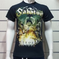 Нова мъжка тениска със ситопечат на музикалната група SABATON - Heroes on tour, снимка 6 - Тениски - 30162504