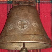 Антична швейцарска  камбана за крава , снимка 8 - Антикварни и старинни предмети - 37295925