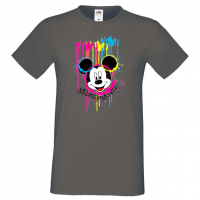 Мъжка тениска Mickey Mouse Painting Подарък,Изненада,Рожден ден, снимка 4 - Тениски - 36577453