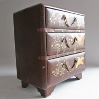 стара японска кутия за бижута с чекмеджета, снимка 2 - Други ценни предмети - 31805072