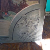 Стара литография "Снежанка и седемте джуджета"-Пол Хей, снимка 4 - Антикварни и старинни предмети - 33847739
