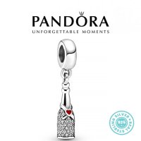 Талисман Пандора сребро 925 Pandora Champagne. Колекция Amélie , снимка 1 - Гривни - 42114541