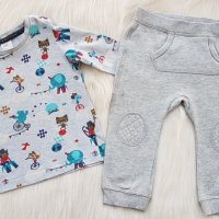 Долнище и блуза H&M 6-9 месеца, снимка 2 - Комплекти за бебе - 36712363