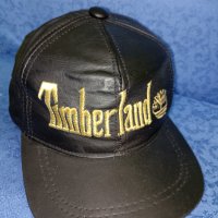 Timberland - Кожена шапка с козирка със златист надпис, снимка 1 - Шапки - 44177801