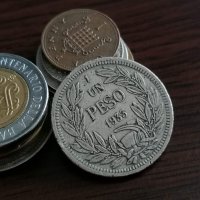 Монета - Чили - 1 песо | 1933г., снимка 1 - Нумизматика и бонистика - 35186215