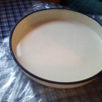 Индукционна емайлирана кръгла тава  ,36 см, снимка 1 - Съдове за готвене - 37684247