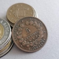 Монета - Франция - 5 сентима | 1897г., снимка 1 - Нумизматика и бонистика - 39391012