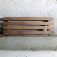 Стара, ретро дървена етажерка, снимка 3 - Закачалки - 24710956