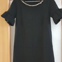 Спортно-елегантна черна рокля р.S, снимка 8 - Рокли - 42848232