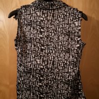 Нова официална блуза с жабо черно бяла S, снимка 2 - Ризи - 29325029