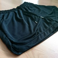 Мъжки Черни Къси Панталони за Фитнес и Спорт от Проветлива Материя, снимка 2 - Къси панталони - 36753183
