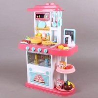 Детска кухня с мивка, пара и аспиратор, снимка 3 - Играчки за стая - 42759399