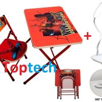 Детска маса със стол + подарък лампа за бюро USB, снимка 2 - Мебели за детската стая - 42354927