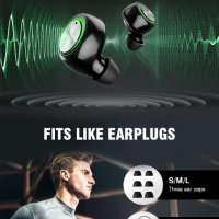 YINPUTENGS Безжични слушалки Bluetooth 5.3 водоустойчиви, снимка 4 - Безжични слушалки - 42829404