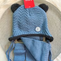 Зимен комплект шапка, шал и ръкавички , снимка 7 - Бебешки шапки - 42819126