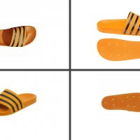 Adidas Originals – чехли/джапанки оранжеви, снимка 6 - Чехли - 36870232