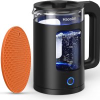 Чайник Haooair, 1,5-литрова електрическа кана + подарък - подложка, снимка 1 - Кани - 42229766