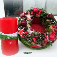 Коледен свещник, снимка 2 - Коледни подаръци - 38718647
