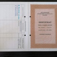 Сертификат за 10 акции | Holderbank - Financiere Glarus AG | 1958г., снимка 4 - Други ценни предмети - 29135317