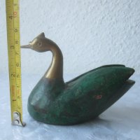 патка бронз и дърво, антика птица, снимка 6 - Статуетки - 40211635