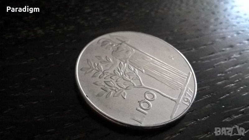 Монета - Италия - 100 лири | 1977г., снимка 1