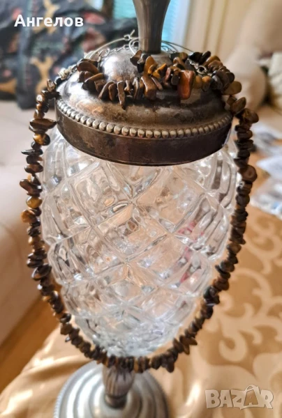 Гердан и обеци тигрово око, снимка 1