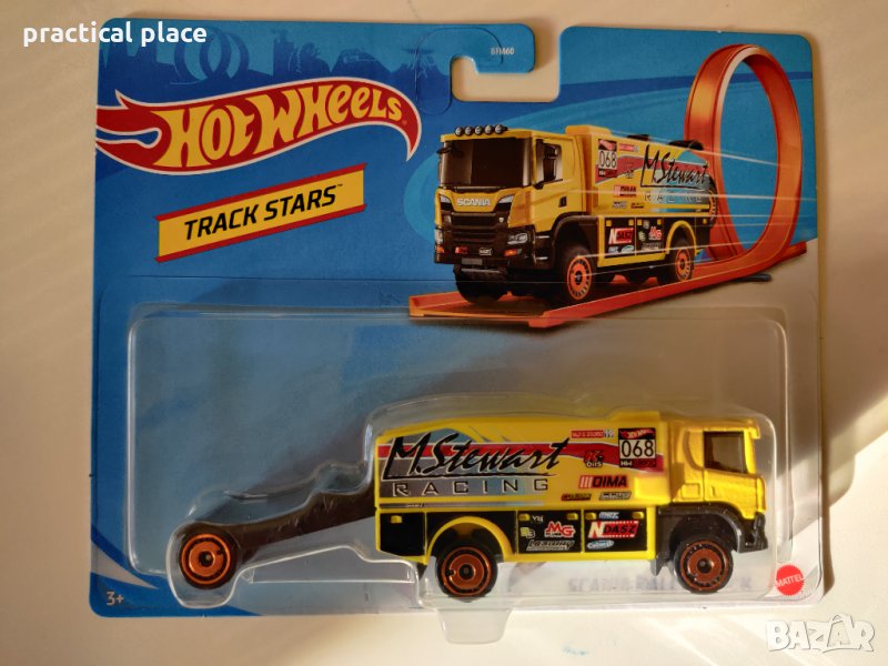 Метални колички Hot Wheels Scania Rally Truck, снимка 1
