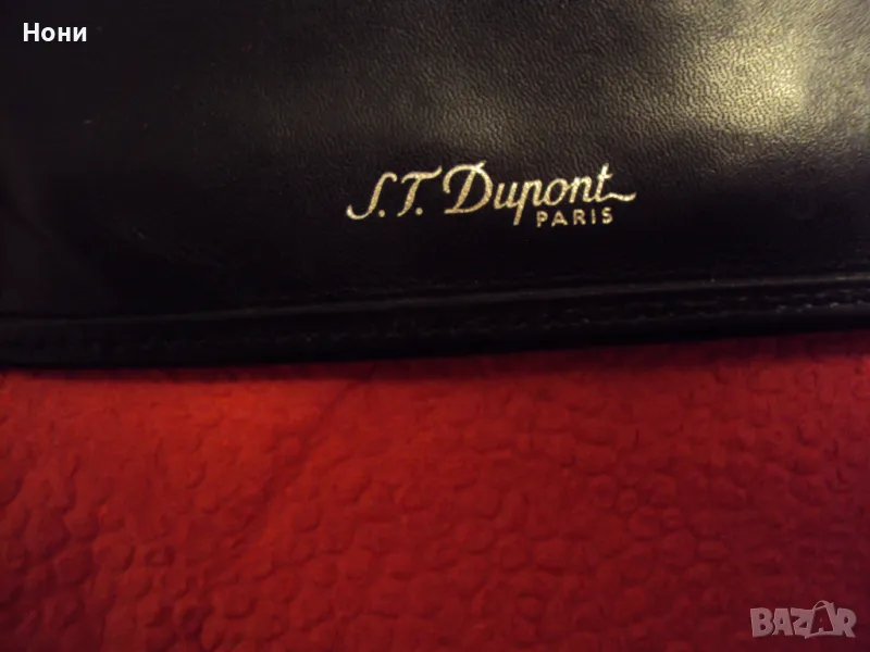 Мъжки портфейл S.T.Dupont от естествена кожа, снимка 1