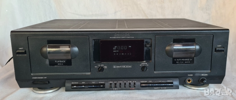 Дек PHILIPS 70 FC 910 двукасетен работи перфектно , снимка 1