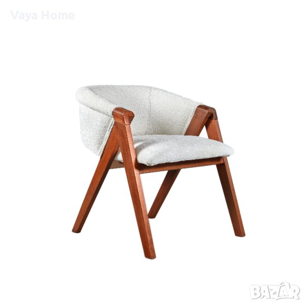 Трапезен стол, Masiccio, Бял, снимка 1