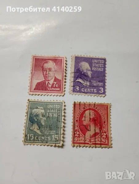 САЩ марки личности , снимка 1