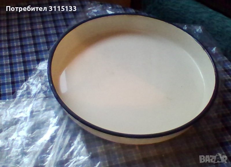 Индукционна емайлирана кръгла тава  ,36 см, снимка 1
