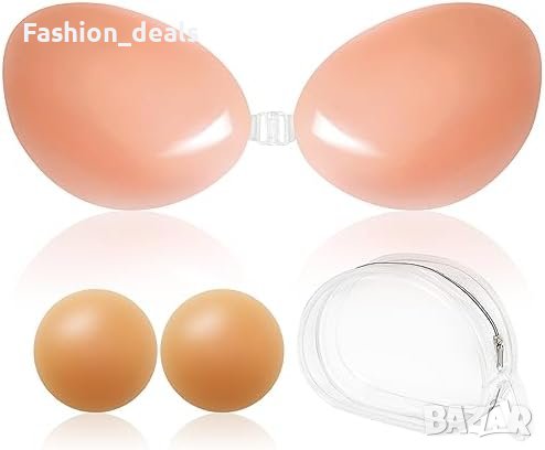 Нов Залепващ Push Up сутиен без презрамки Многократна употреба Жени, снимка 1