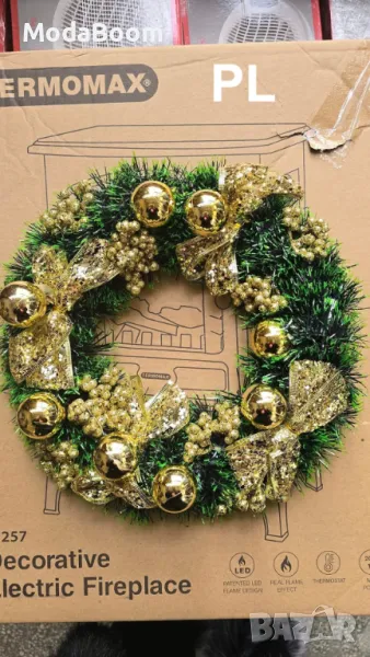 Голям коледен венец 32см, снимка 1